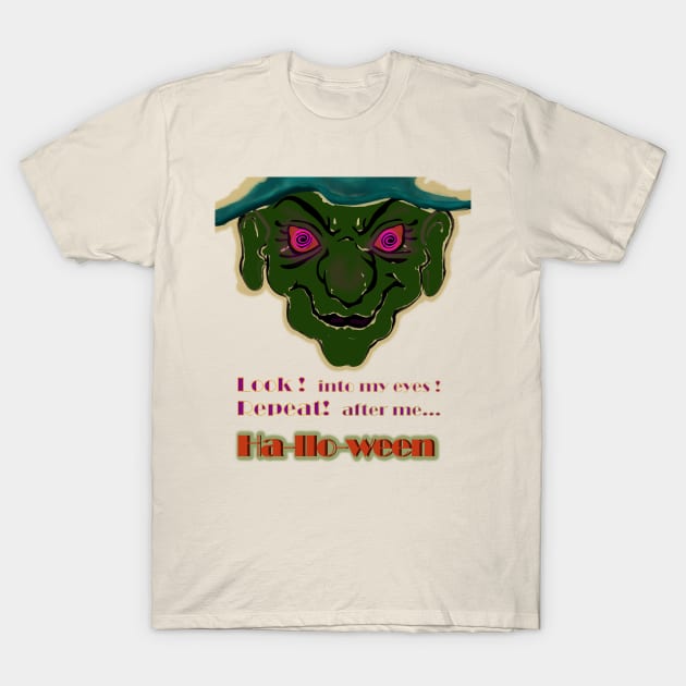 Green Goblin Halloween Spell T-Shirt by VarietyStarDesigns